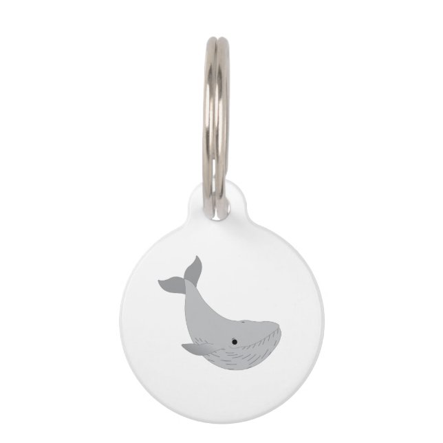 Whale Pet ID Tag (Front)