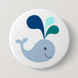 Whale Pinback Button