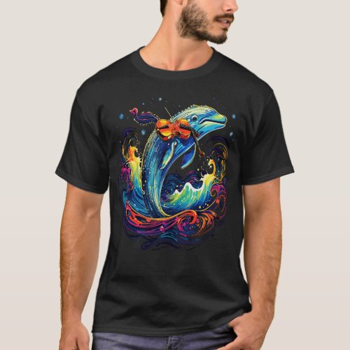 Whale Playing Violin T_Shirt
