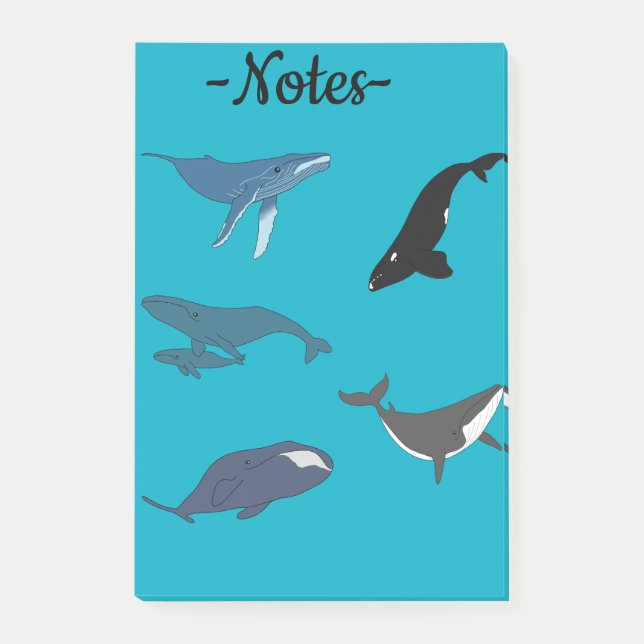 Whale Post-it Notes (Front)