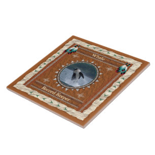 Whale Record Keeper Energy Ceramic Tile
