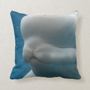 Whale Reflections Throw Pillow