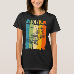 Whale Retro Aruba Caribe Matching Friends Family T-Shirt