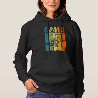 Whale Retro Oahu Hawaii Matching Best Friends Fami Hoodie