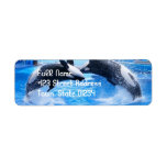 Whale Return Address Mailing Label