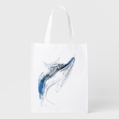 Whale reusable shopping bag