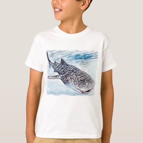 Whale Shark Artwork Kids T_shirt