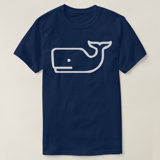Whale Shark Beluga Orca Navy  T-Shirt (Design Front)