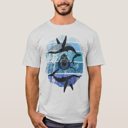 Whale Shark Harmony A Majestic Medley  T_Shirt