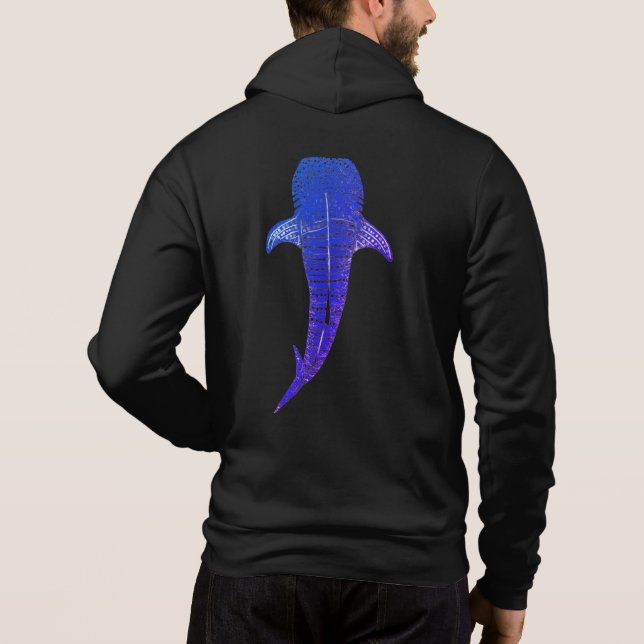 whale shark  hoodie (Back)