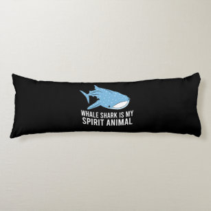 Whale Shark Is My Spirit Animal Funny Whale Shark Body Pillow