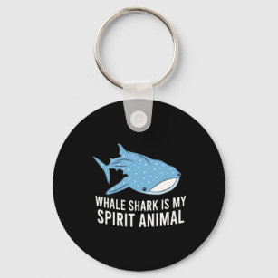 Whale Shark Is My Spirit Animal Funny Whale Shark Keychain