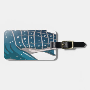 Whale shark luggage tag