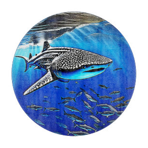 Whale Shark Majesty Design Cutting Board