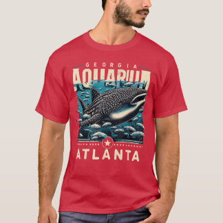 Whale Shark Ocean Life Atlanta Souvenir Art vintag T-Shirt
