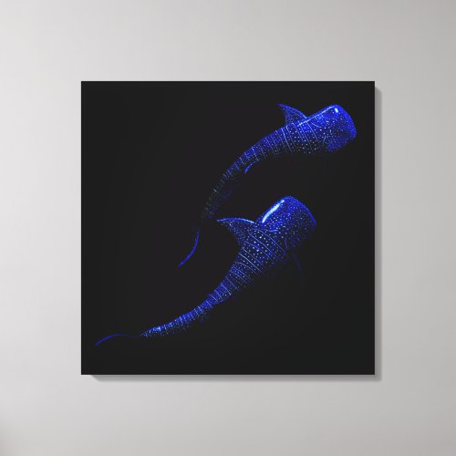Whale Shark Pair Canvas Print