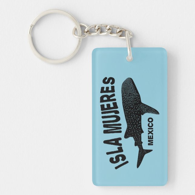 Whale Shark Scuba Diving | Isla Mujeres Keychain (Front)