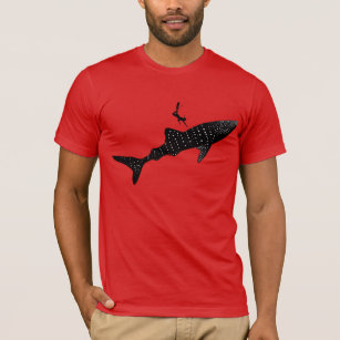 Whale shark swimming - white back signage T-Shirt