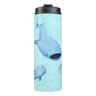 Whale Shark Thermal Tumbler Cozy Watercolor