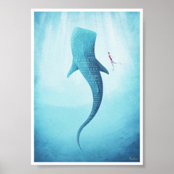 Whale Shark Vintage Poster by VintagePosterCompany at Zazzle