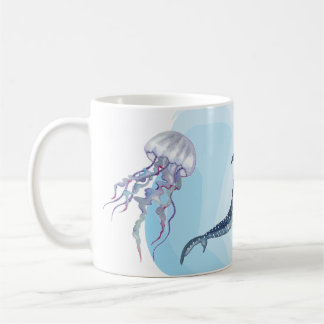 Whale Shark. Watercolor Coffee Mug