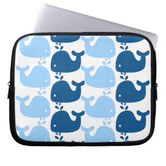 Whale Silhouette Print Electronics Bag