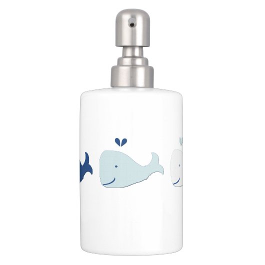 Whale Soap Dispenser & Toothbrush Holder (Front)