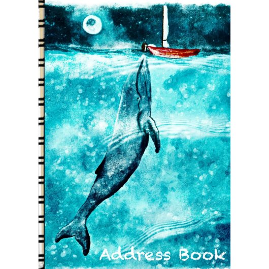Whale Song Telephone And Address Book (Front)