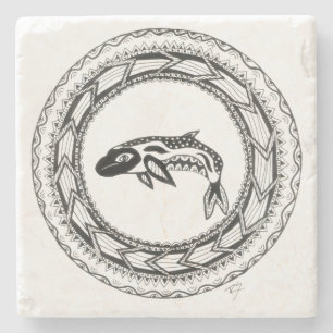 Whale Stone Coaster