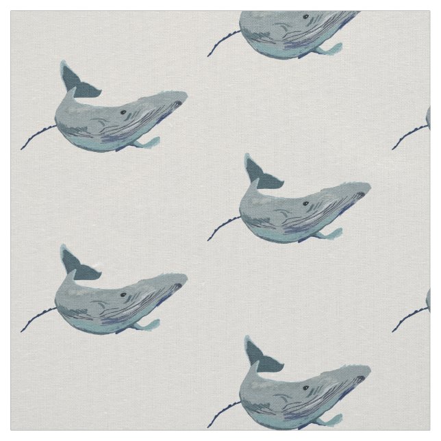 Whale Swim Fabric (Swatch)