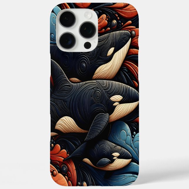 Whale Symphony: Ocean’s Motion Case-Mate iPhone Case (Back)