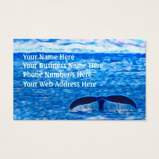 Whale Tail Blue Ocean Inspirational Optimism
