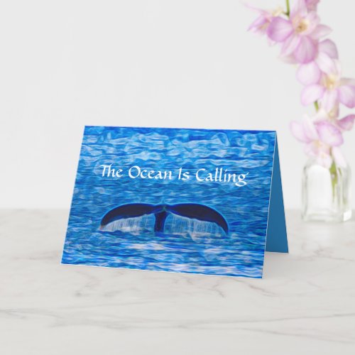 Whale Tail Blue Ocean is Calling Card