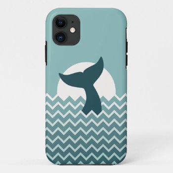 Whale Tail Iphone 11 Case by dec_orate_me at Zazzle