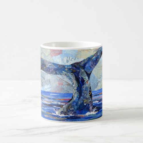 Whale Tail collage mug