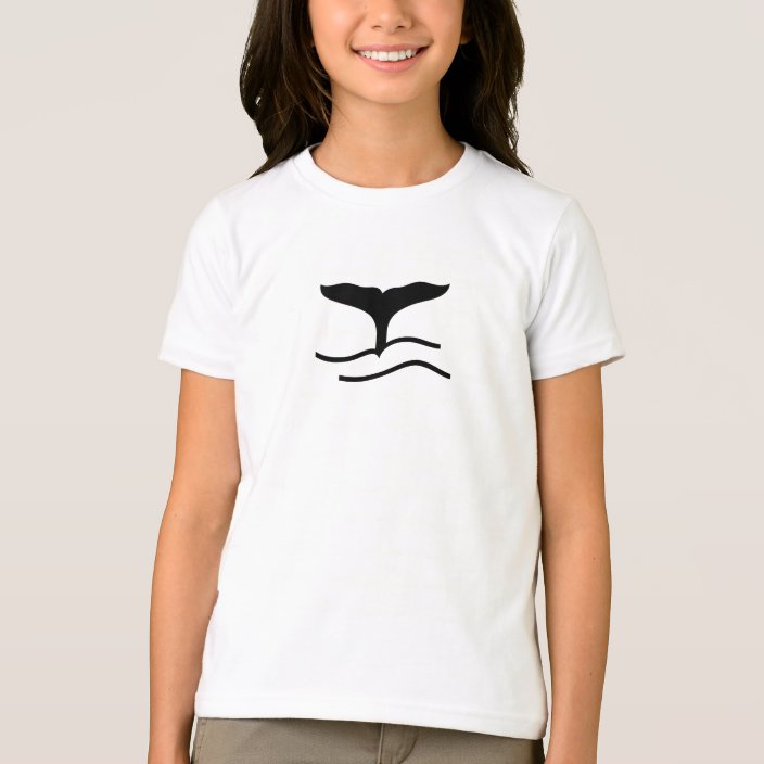 Whale Tail Girls shirt | Zazzle.com