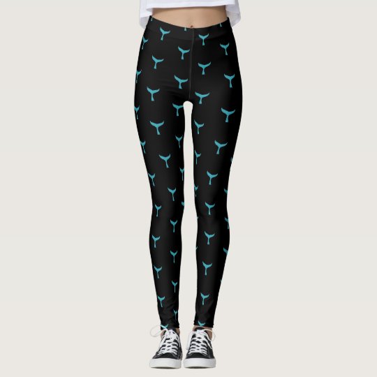 Humpback Whale Pattern Print Women Leggings