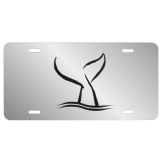 Whale Tail License Plate