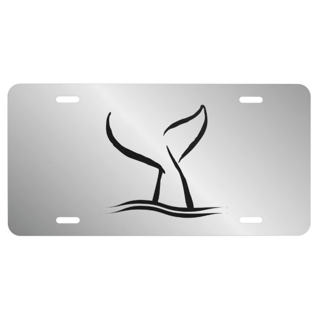 Whale Tail License Plate (Front)