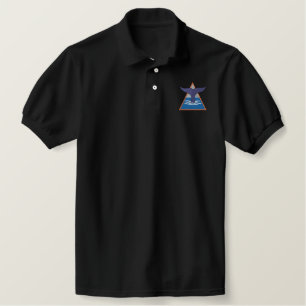 Whale Tail Logo Embroidered Polo Shirt
