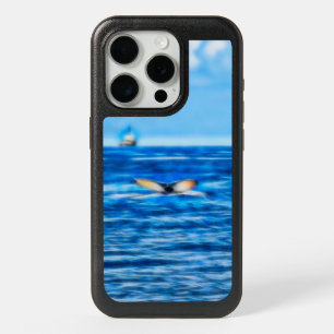 Whale Tail Nautical Ship Deep Blue Ocean iPhone 15 Pro Case