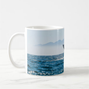 Whale Tail Seascape: Dramatic Water. Coffee Mug
