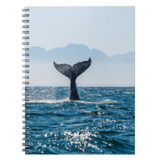 Whale Tail Seascape: Dramatic Water. Notebook