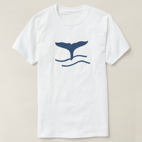 Whale tail silhouette T_Shirt