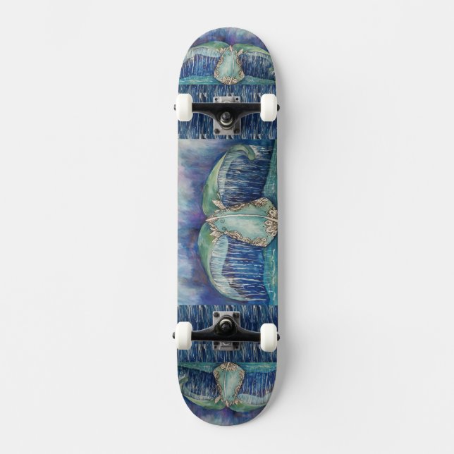 whale tail skateboard (Front)