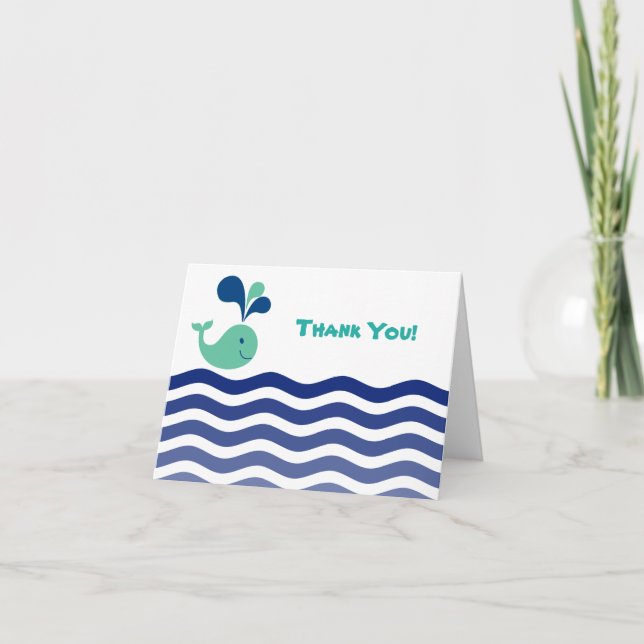 Whale Thank You Card (Front)