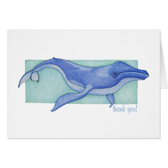 Whale Thank You Card