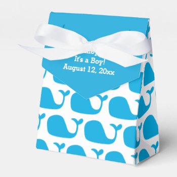 Whale Theme Baby Shower Favor Boxes by coastal_life at Zazzle