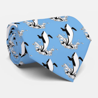 whale, tie