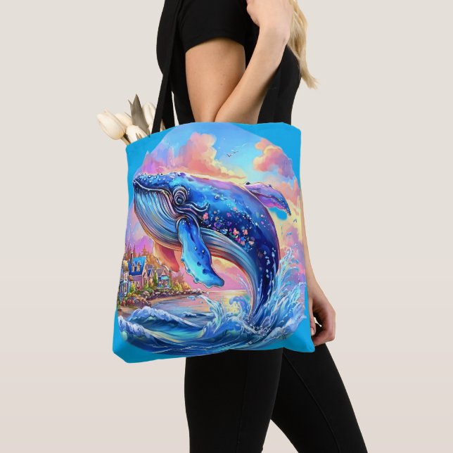 Whale Tote Bag (Close Up)
